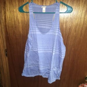 Mossimo for Target blue asymmetrical hem tank top